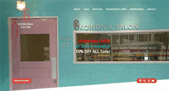 Desktop Screenshot of koinoniasalon.com