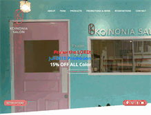 Tablet Screenshot of koinoniasalon.com